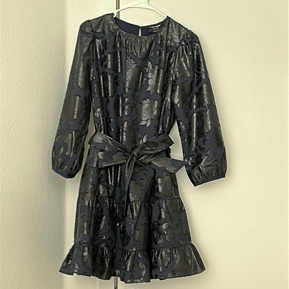 Kate Spade Like new navy and black detailed party dress